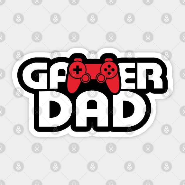 gamer dad for Gamer Pc Consoles Gift T-Shirt Sticker by Upswipe.de